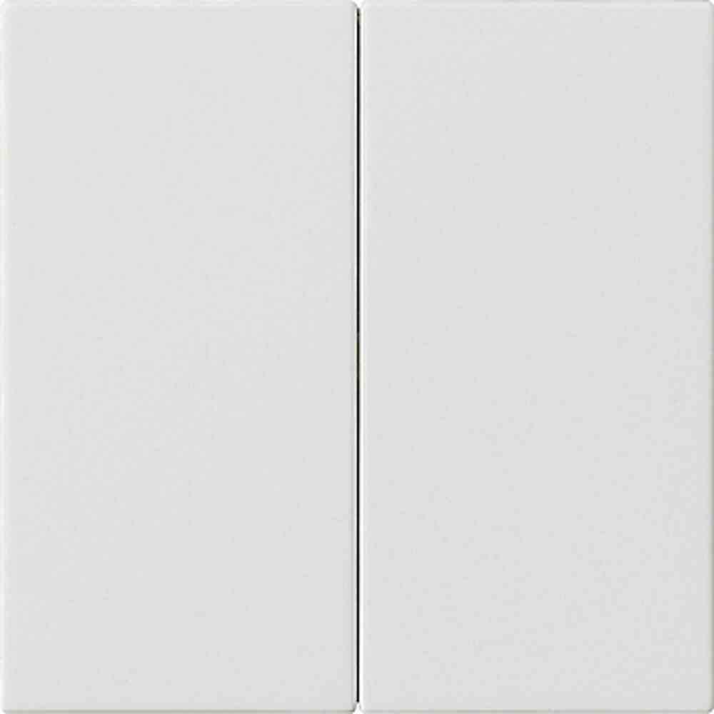 System 3000 Bedienelement, 2f, reinweiß, mit Abdeckung, geeignet für Jalousieeinsatz, matt, 536227 