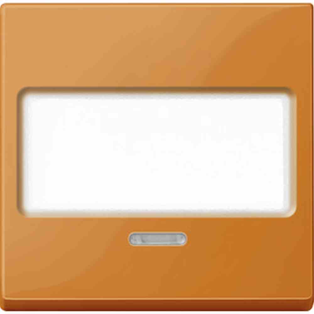 System M Kontrollwippe, Schalter/Taster, orange, glänzend, ohne ISO Aufdruck, geeignet für Bussystem-Tasterankopplung, mit Beschriftungsfeld