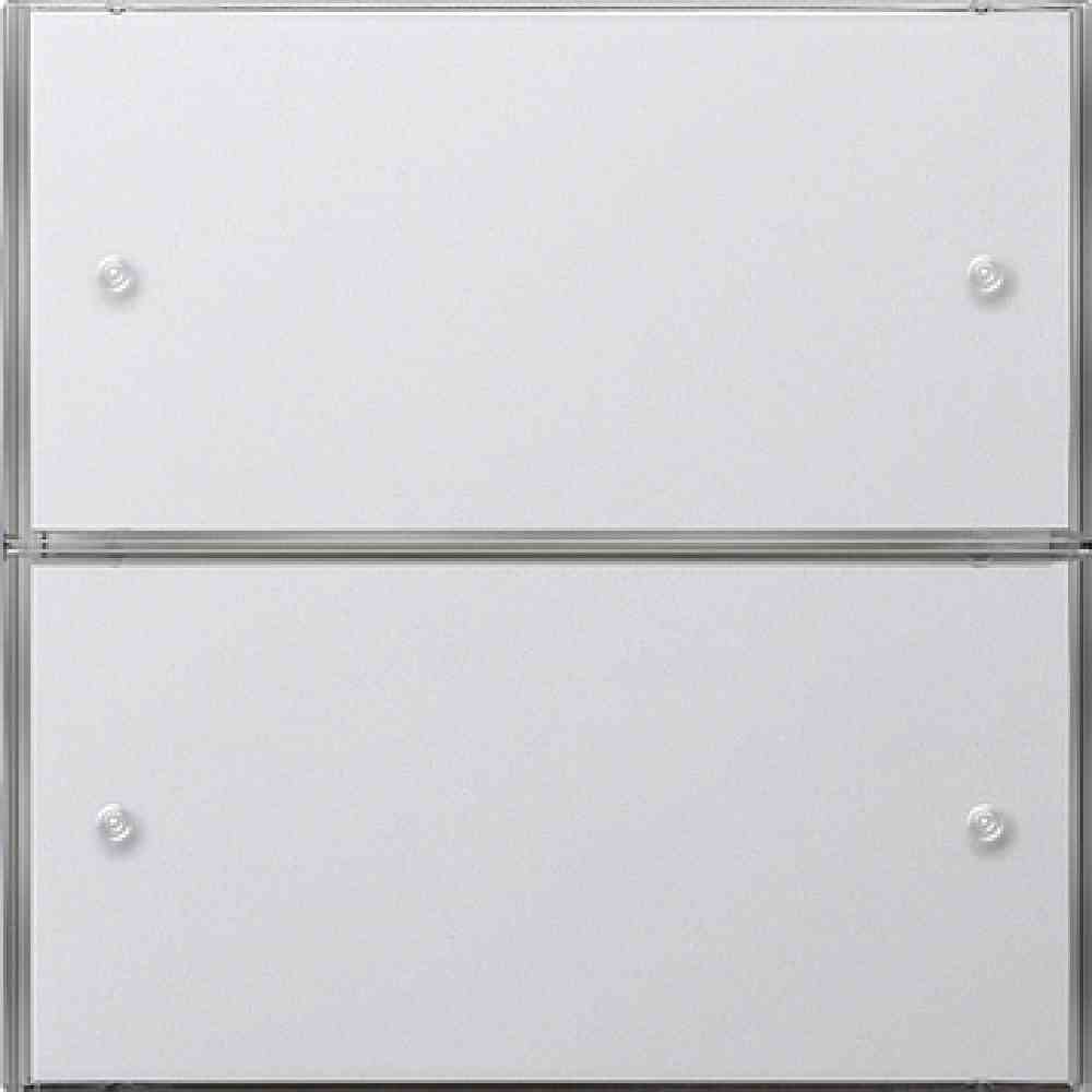 Fläche Tastsensor, KNX, Unterputz, reinweiß, glänzend, 2f, 2pkt, mit Raumthermostat, 2032112 