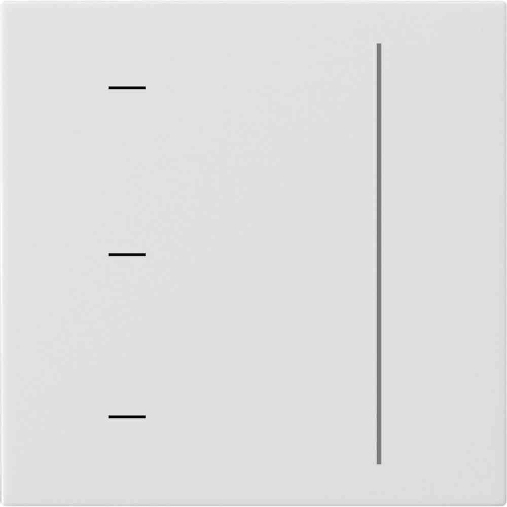 System 3000 Bedienelement, 1f, reinweiß, geeignet für Dimmeinsatz, glänzend, 536503 