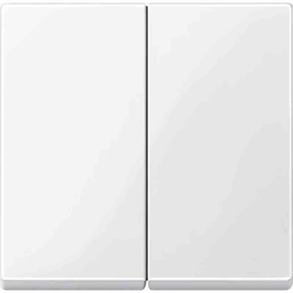 System M Wippe Serien, Schalter/Taster, polarweiß, glänzend, ohne ISO Aufdruck, geeignet für Bussystem-Tasterankopplung