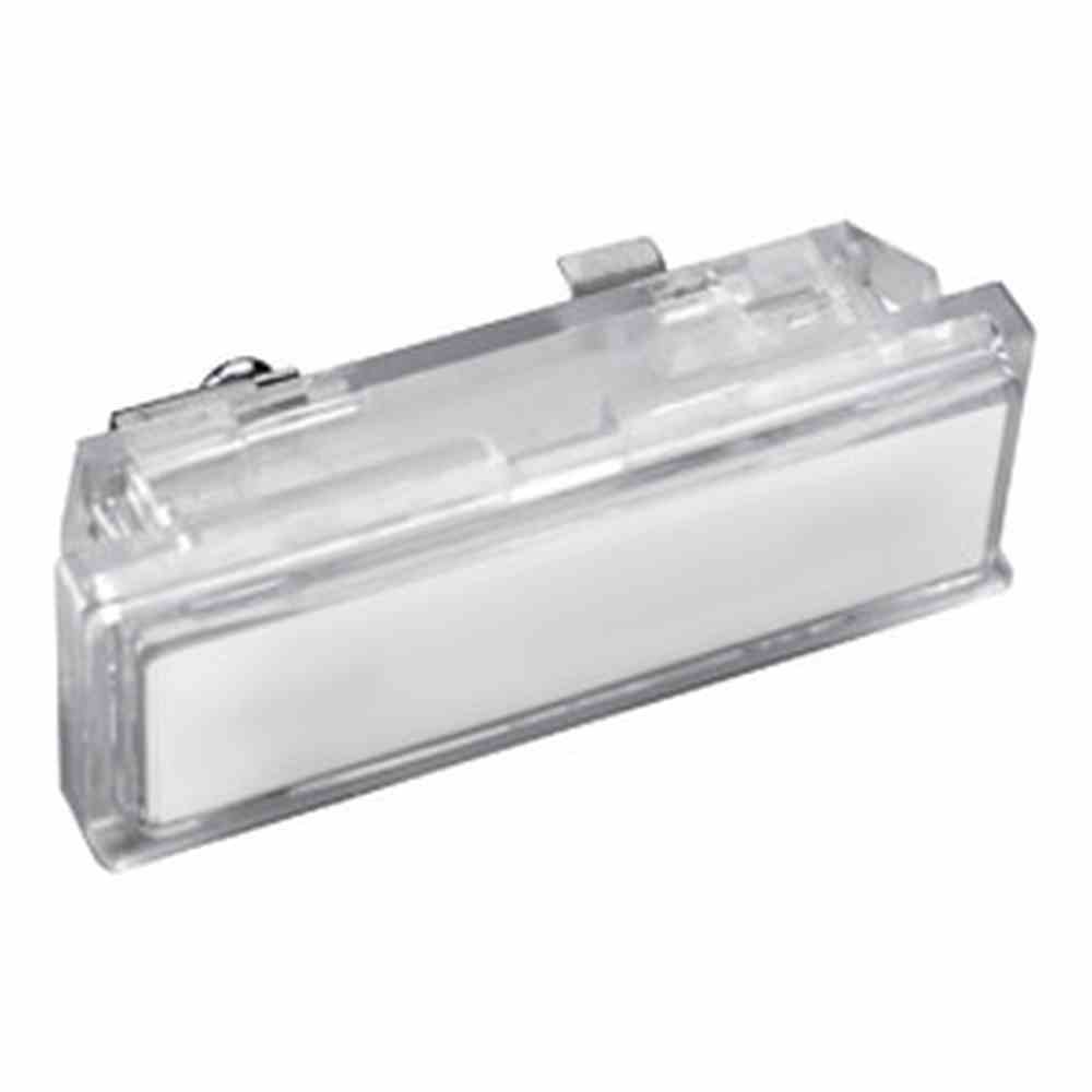 Klingeltaster transparent, Kunststoff, Außenabmessung B 67 x H 23mm