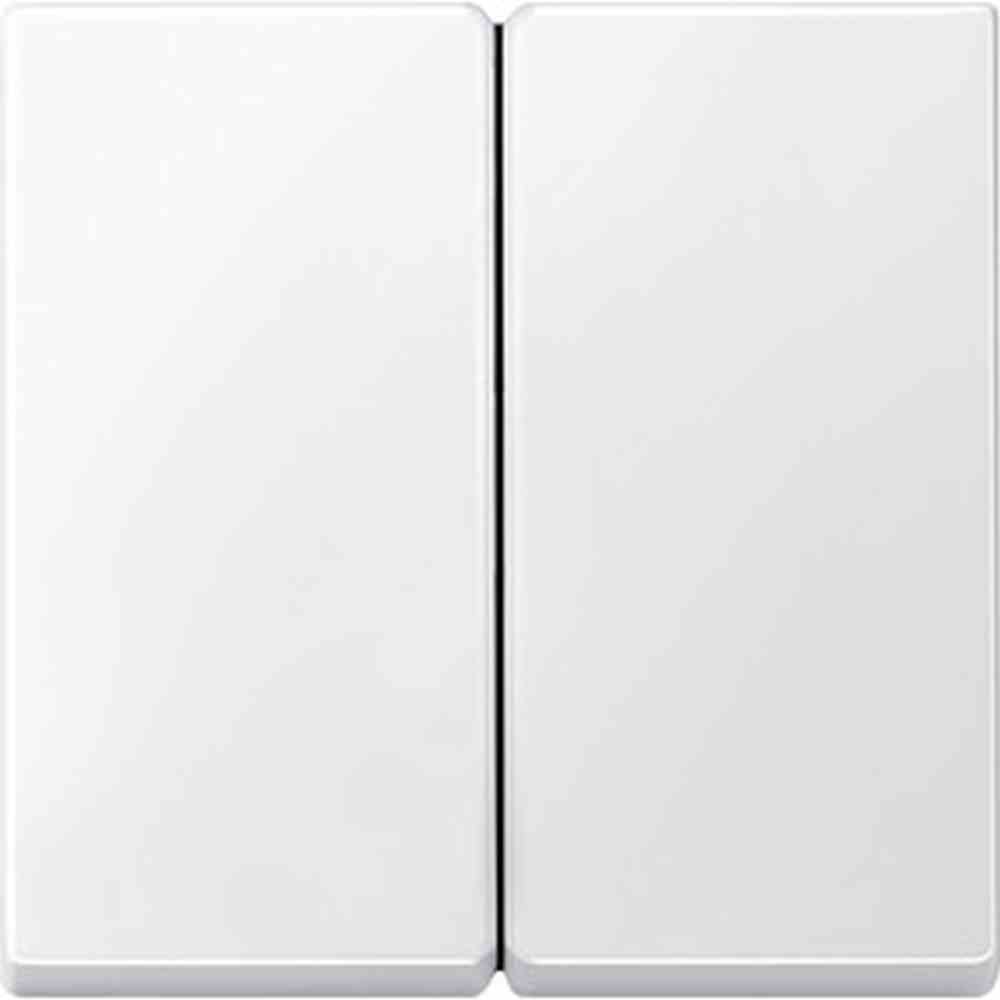 System M Wippe Serien, Schalter/Taster, polarweiß, glänzend, ohne ISO Aufdruck, geeignet für Bussystem-Tasterankopplung