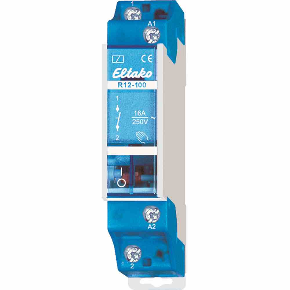 Installationsrelais, 1TE, teilelektronisch, DIN-Schiene, 1S, 12V/AC, 16A, 230V, AC 