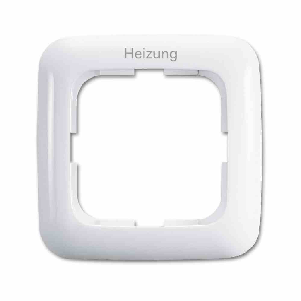 REFLEX SI Rahmen, 1f, alpinweiß, glänzend, horizontal, Textfeld/Beschriftungsfläche, Kunststoff, geeignet für Unterputz-Installation
