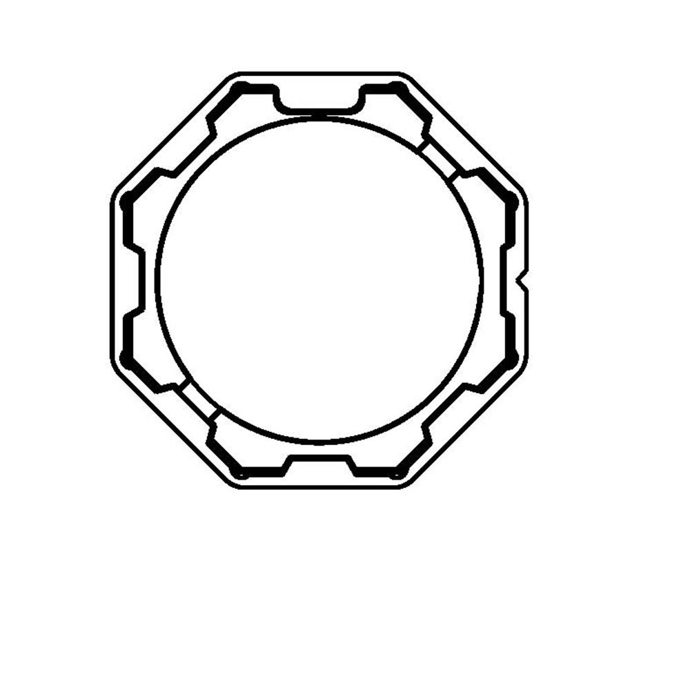 Adapter/Mitnehmer für Intelligente Medium (45 mm Motordurchmesser) Motore für 50er-Achtkantwelle