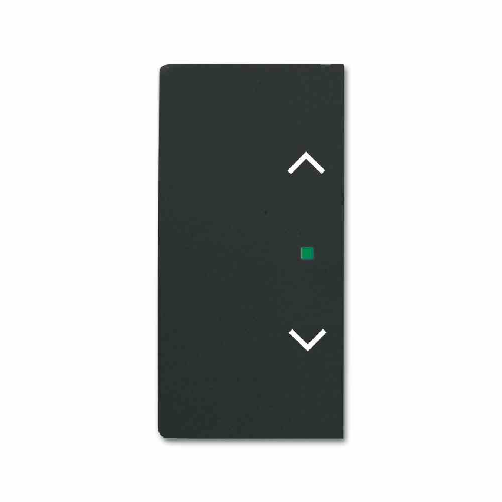 FREE@HOME Tastwippe, Bussystem KNX, 2f, schwarz, matt, Kunststoff, Thermoplast 