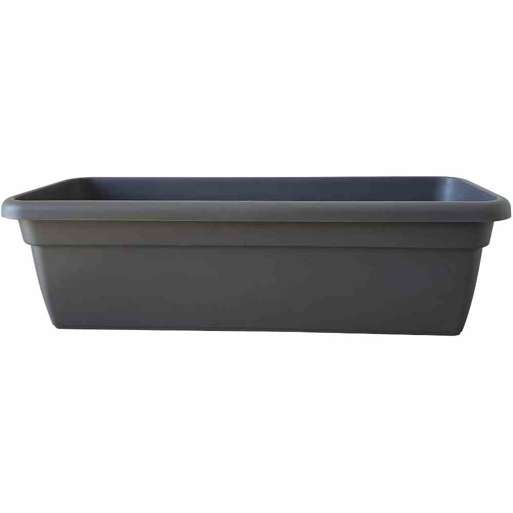 Bewässerungskasten 100 x 21,6 x 17,5 cm, anthrazit mit Einsatz und Wasserstandsanzeiger