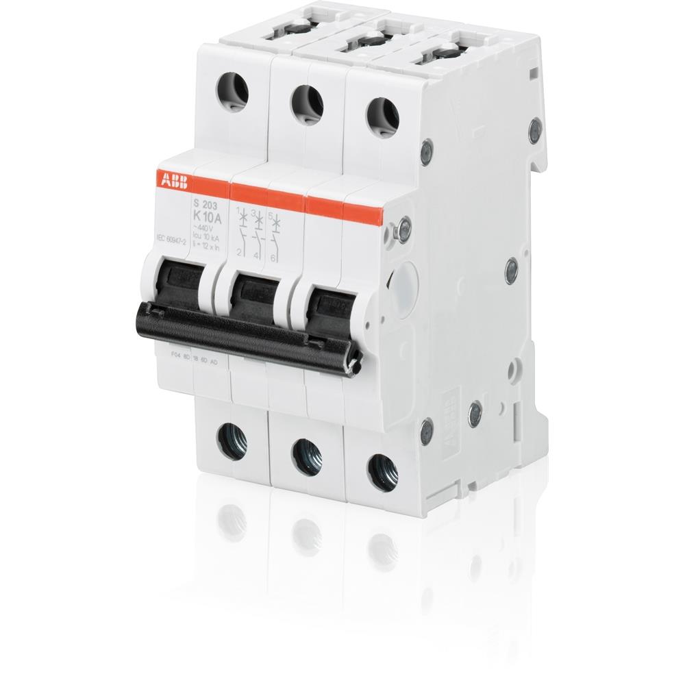 Leitungsschutzschalter, AC, B, 40A, 3p, 400V, 6kA, 3TE, 50Hz, Zusatzeinrichtungen möglich, IP20 