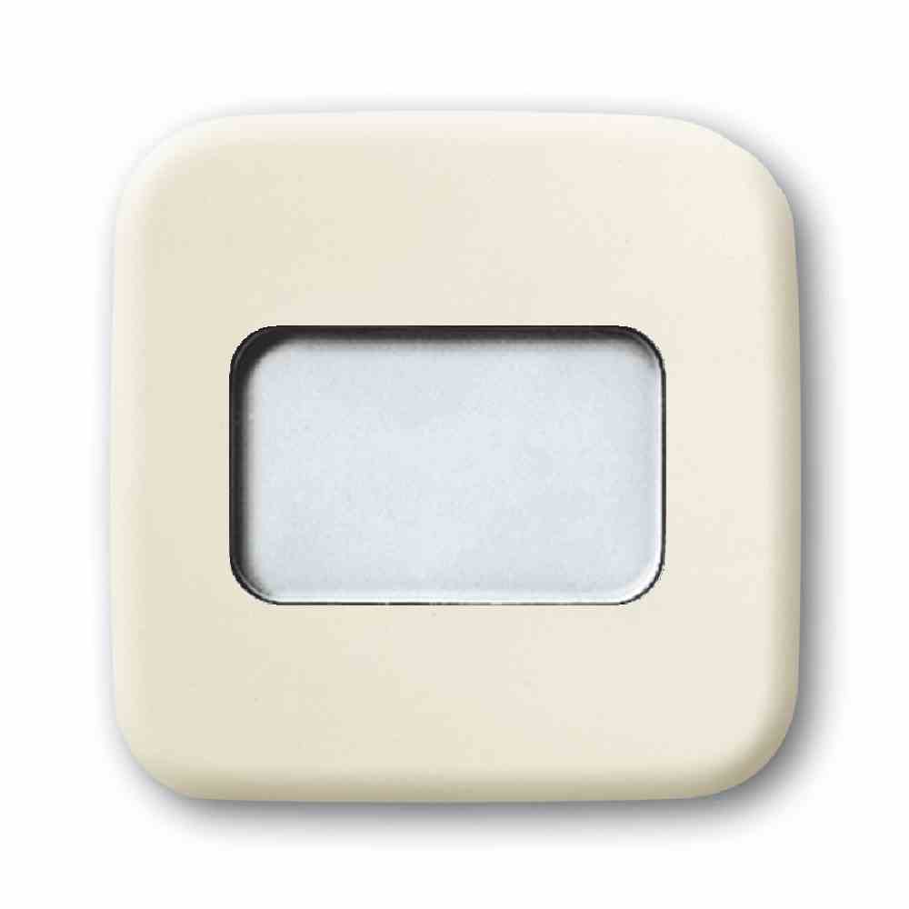DURO 2000 SI Abdeckung, Schalter/Taster, weiß, glänzend, ohne ISO Aufdruck, Kontrollfenster/Lichtauslass, mit Beschriftungsfeld