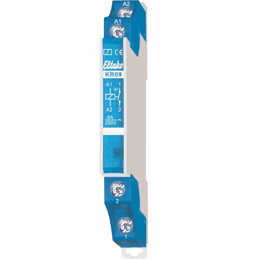 Installationsrelais, 0,5TE, teilelektronisch, DIN-Schiene, 1S, 230V/AC, 6A, 250V, AC 